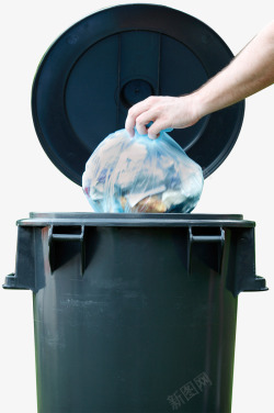 垃圾桶打开生活垃圾桶高清图片