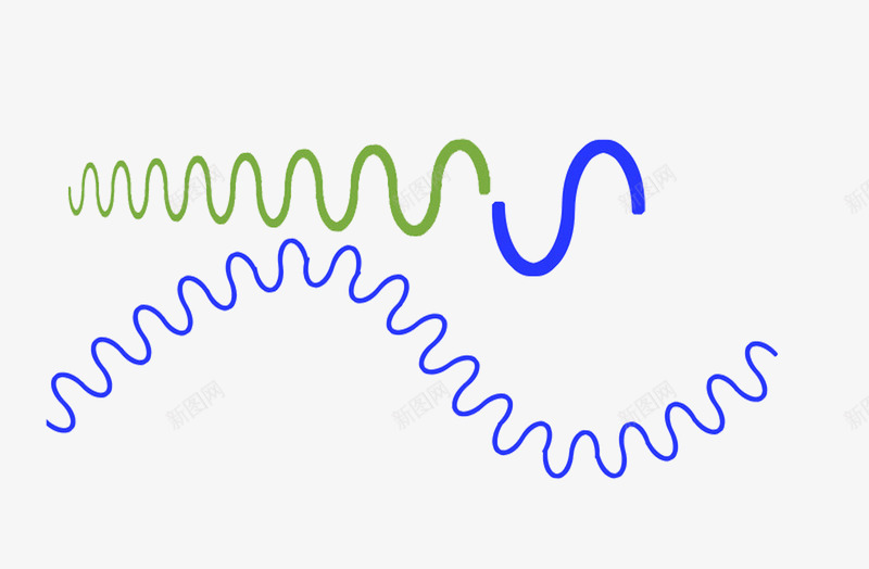 蓝色弹簧状条纹png免抠素材_新图网 https://ixintu.com S型 弹簧 条纹 线条 绿色线条 蓝色条纹 蓝色线条