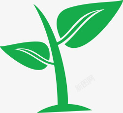 绿色扁平植物树木素材