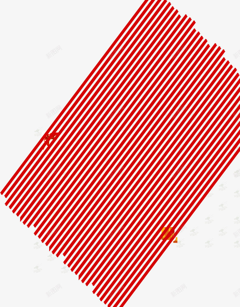 红色条纹卡片png免抠素材_新图网 https://ixintu.com 卡片 图片 条纹 红色