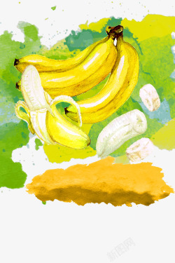彩绘香蕉素材