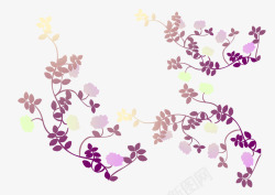 紫色藤条素材