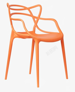 橙色椅子素材