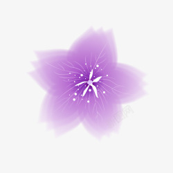 旋转的紫色花素材