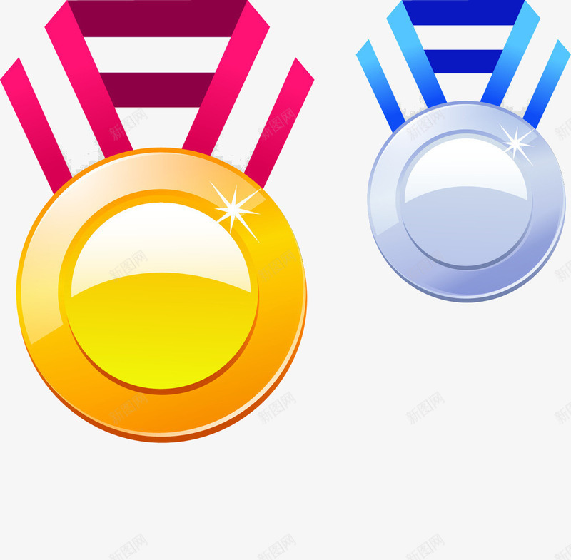 奖牌png免抠素材_新图网 https://ixintu.com 奖牌 项链 黄色