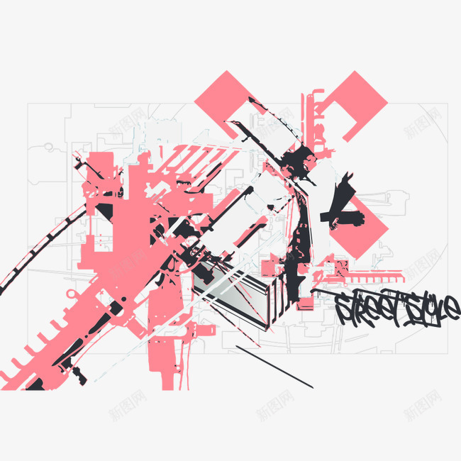 创意粉红色印花矢量图ai免抠素材_新图网 https://ixintu.com T恤印花 T恤印花图案 印花图案 服装印花 服装印花设计 矢量印花 粉红色印花 风车 矢量图