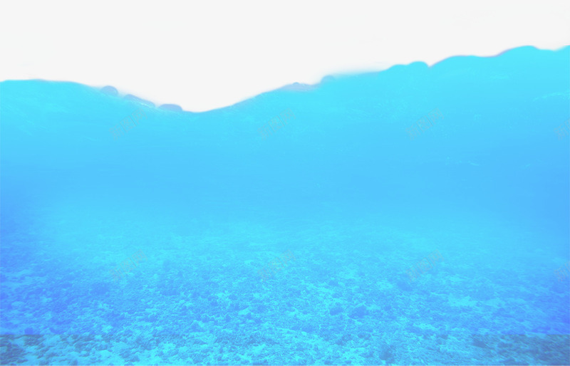 蓝色海洋海底png免抠素材_新图网 https://ixintu.com 海底 海洋 素材 蓝色