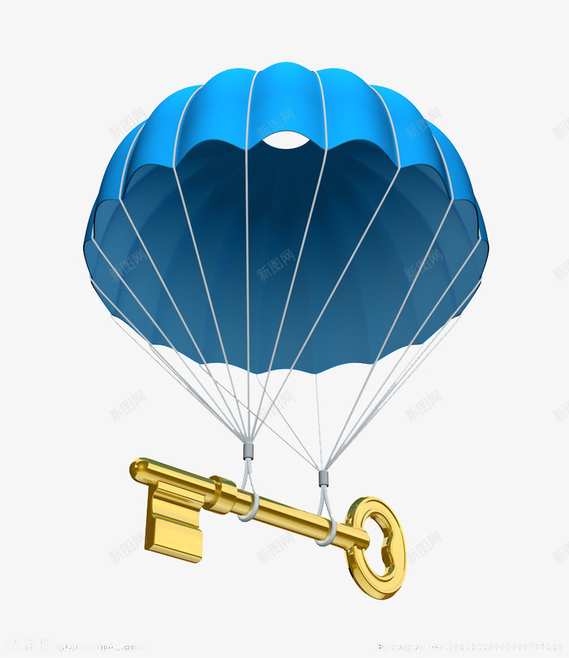 知识的起飞png免抠素材_新图网 https://ixintu.com 天空 钥匙 降落伞 飞翔
