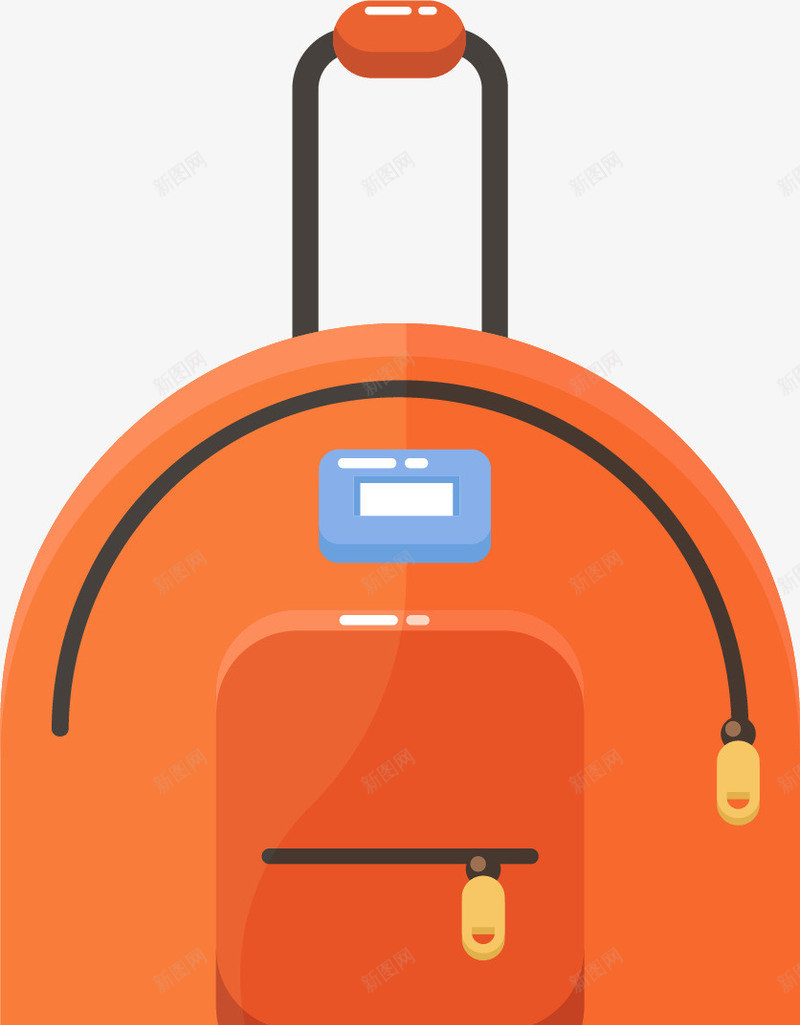 儿童拉杆箱png免抠素材_新图网 https://ixintu.com 出差 卡通 可爱 手绘拉杆箱 拉杆箱 旅行 橙色拉杆箱 箱包 行李箱