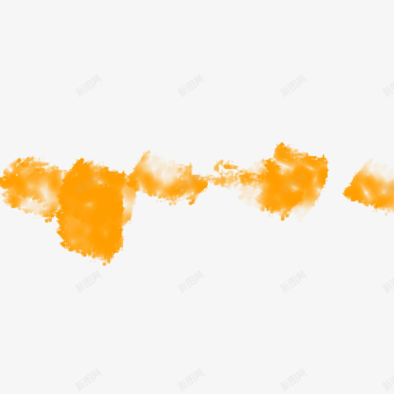 橙色泼墨底纹png免抠素材_新图网 https://ixintu.com 底纹素材 橙色 橙色泼墨 泼墨底纹