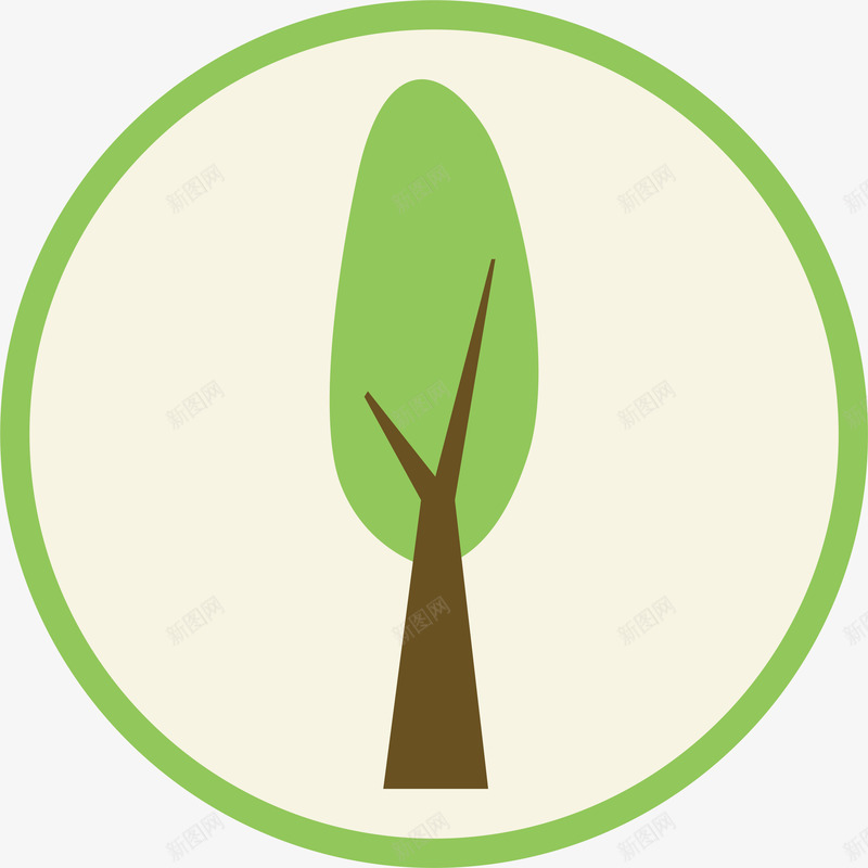 绿色树木图标卡通png_新图网 https://ixintu.com 卡通 卡通树 手绘树 树 树叶 树木 植物 植物花朵矢量 灌木 砍伐树木 自然