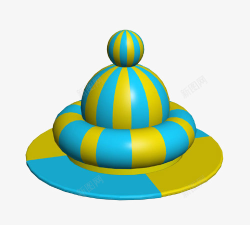 充气玩具球png免抠素材_新图网 https://ixintu.com 儿童玩具 塑料 彩色 旋转球 淘气堡
