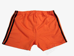 橙色的短裤素材