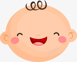 发烧的小婴儿微笑的小婴儿高清图片