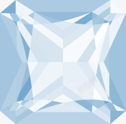 几何透明水晶钻石矢量图素材