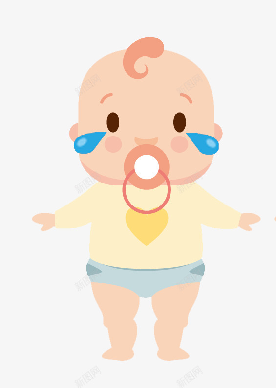流泪的小婴儿png免抠素材_新图网 https://ixintu.com 哭 小婴儿 小孩哭 泪 泪水 流泪