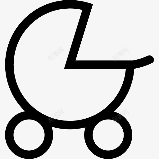 童车图标png_新图网 https://ixintu.com 侧视图 婴儿推车 婴儿车 宝贝 概述 童车 轮廓 运输
