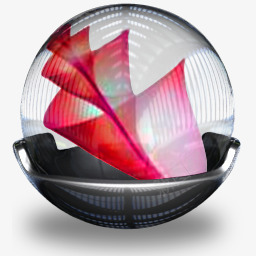 翻页透明水晶球绘图软件图标图标