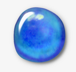 蓝色水晶球素材