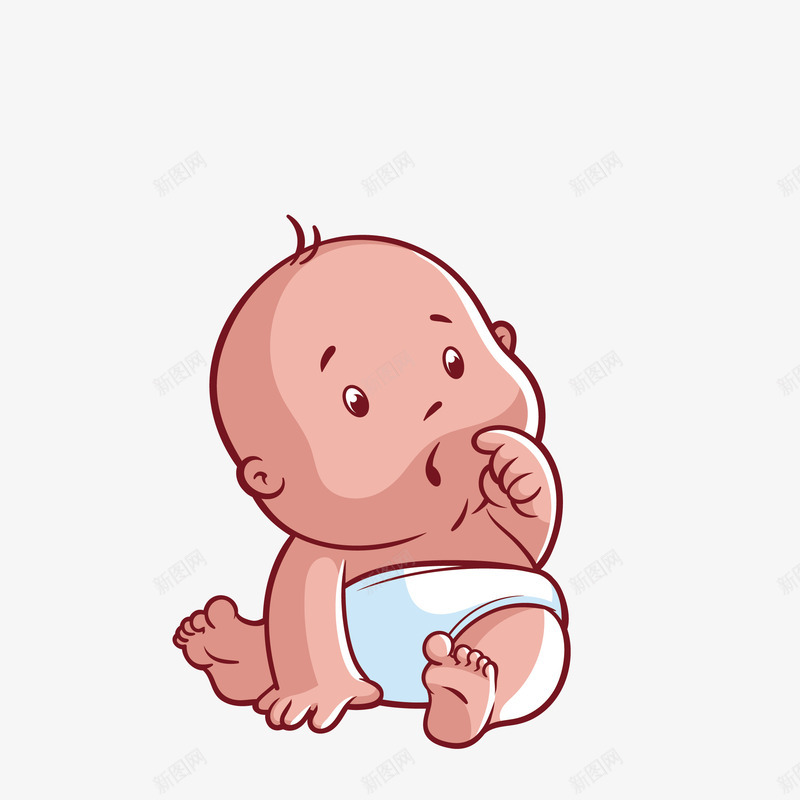 坐着的婴儿png免抠素材_新图网 https://ixintu.com 婴儿 小孩 矢量婴儿 装饰 装饰画