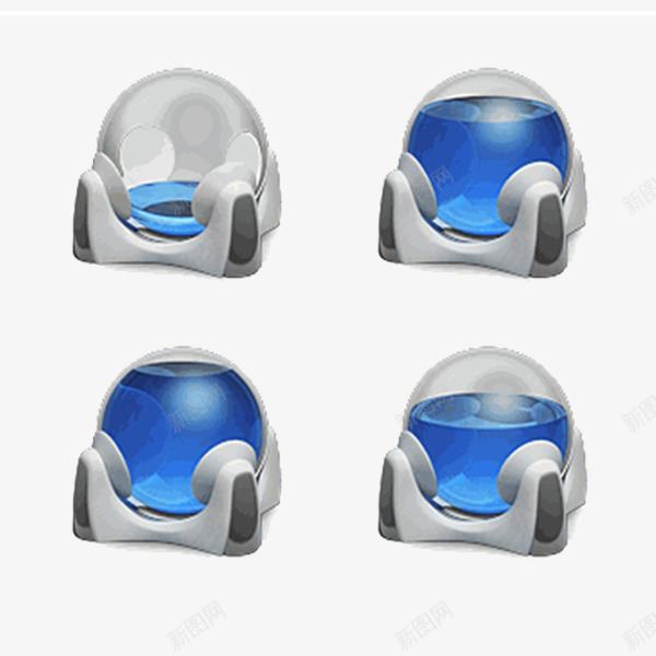 蓝色能量水晶球图标png_新图网 https://ixintu.com 水晶球 能量球 能量球图标 蓝色图标