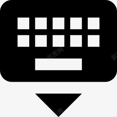 隐藏键盘按钮图标图标