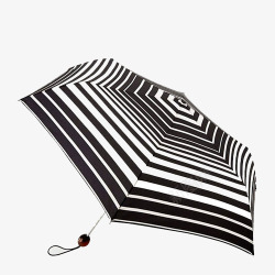 黑白条纹雨伞素材