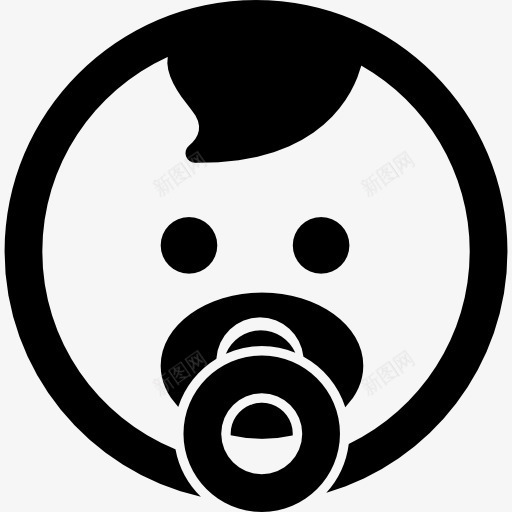 娃娃脸图标png_新图网 https://ixintu.com 人 儿童 医疗 医疗图标 圆形脸 婴儿 面孔
