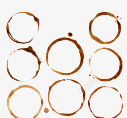 咖啡圆环咖啡圆环咖啡渍高清图片