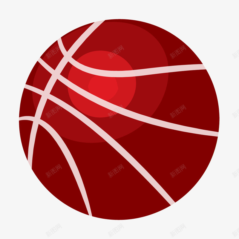 红色渐变质感篮球条纹png免抠素材_新图网 https://ixintu.com 条纹 渐变 篮球 红色 质感