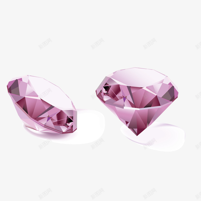 紫色水晶矢量图eps免抠素材_新图网 https://ixintu.com 图案 水晶 水晶分割 紫色 钻石 矢量图