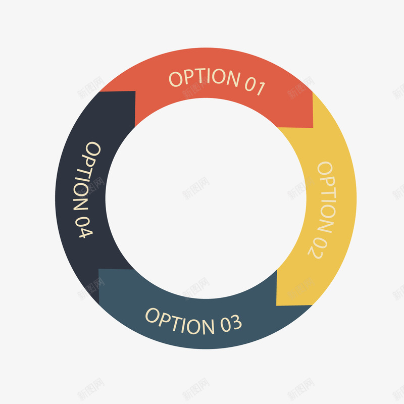 彩色圆环数据矢量图ai免抠素材_新图网 https://ixintu.com 商务 彩色 数据 素材 矢量图