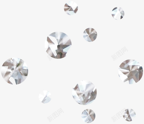炫目钻石png免抠素材_新图网 https://ixintu.com 宝石 水晶 硬度 透明 钻石