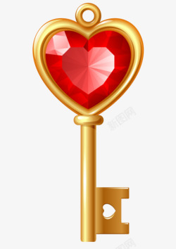 心形锁与心形钥匙心形钥匙高清图片
