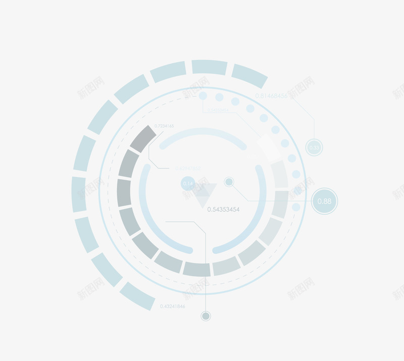 圆环png免抠素材_新图网 https://ixintu.com 圆环 展示墙圆环 矢量圆环 科技 科技圆环