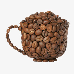 棕色质感装饰咖啡豆素材