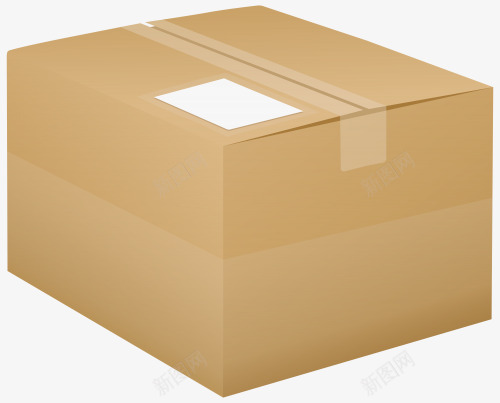 快递纸盒纸箱png免抠素材_新图网 https://ixintu.com 侧面 快递 纸盒 纸箱