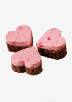 饼干摄影粉色心形蛋糕高清图片