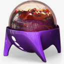 紫色外星科技图标png_新图网 https://ixintu.com 图标 外星科技 水晶球 紫色