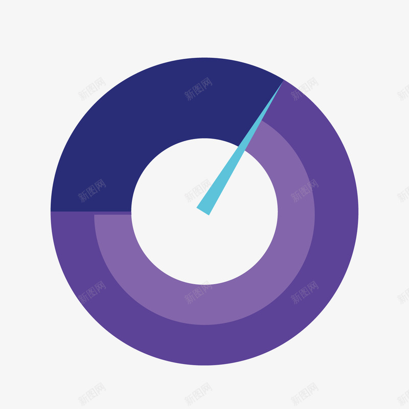 紫色圆环分析png免抠素材_新图网 https://ixintu.com ppt 占比 圆环 指针 数据 百分比 紫色