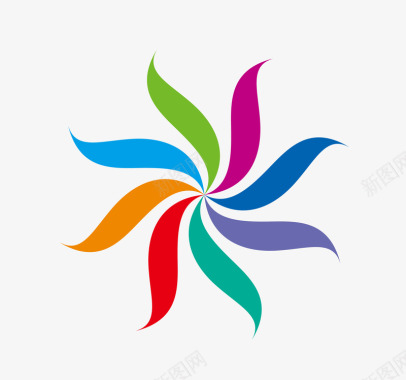 卡通标识logo圆环矢量图图标图标
