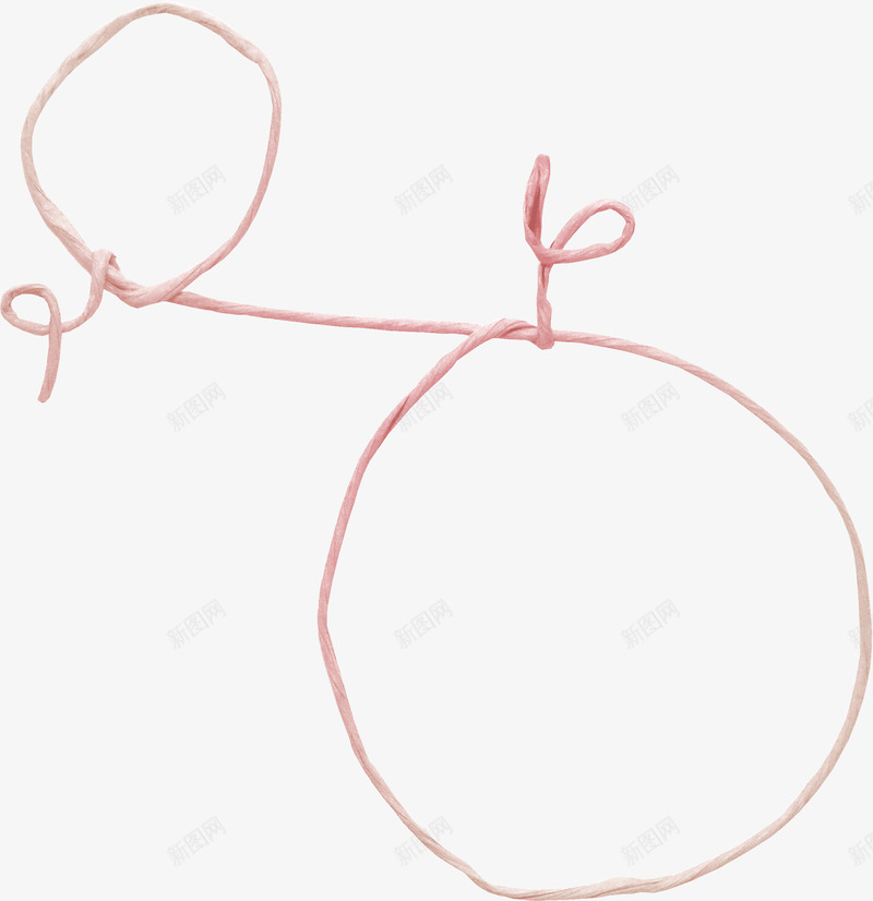 红色创意绳子圆环png免抠素材_新图网 https://ixintu.com 红绳 红色圆环 红色很自 绳子圆环