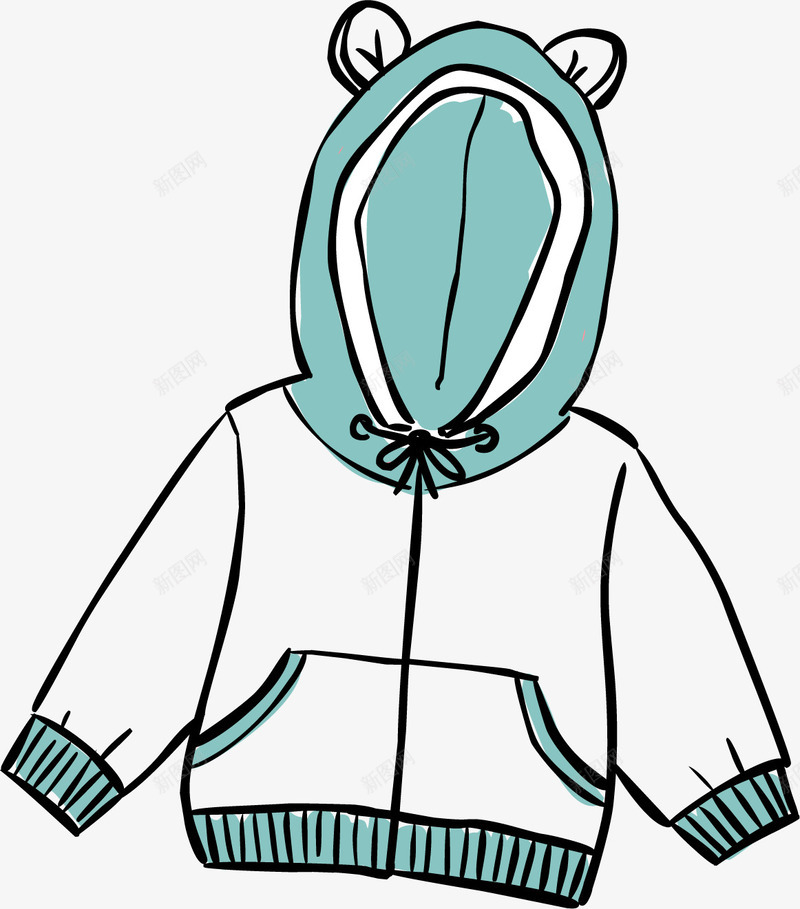 手绘婴儿外套png免抠素材_新图网 https://ixintu.com 一件外套 卡通外套 婴儿外套 婴儿服饰 平面 手绘