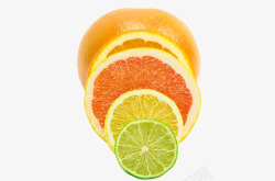 柑橘切片柑橘和柠檬摄影高清图片