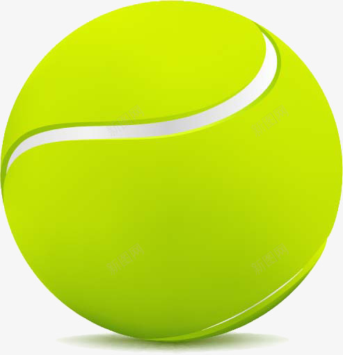 质感网球png免抠素材_新图网 https://ixintu.com 球类 网球 质感 黄色网球