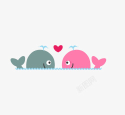萌萌哒爱情卡通可爱小动物装饰爱情动物高清图片