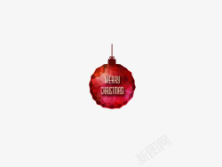 水晶吊球红色水晶圣诞吊球高清图片