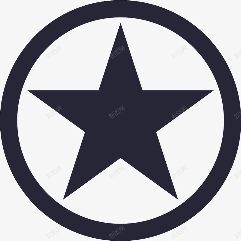 圆环五星矢量图图标eps_新图网 https://ixintu.com 圆环五星 矢量图