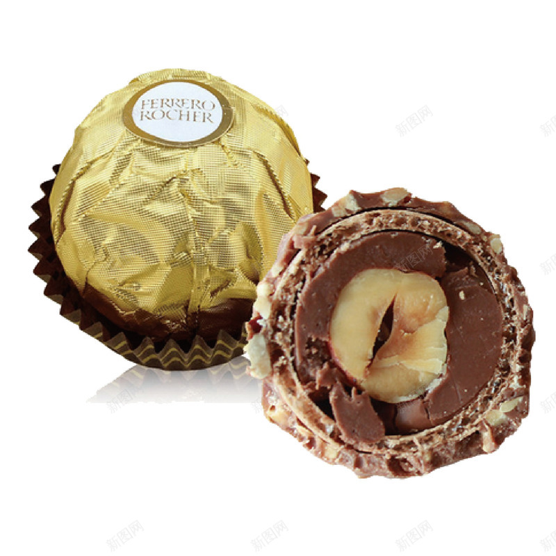 费列罗巧克力png免抠素材_新图网 https://ixintu.com 产品实物 实物 巧克力 美味