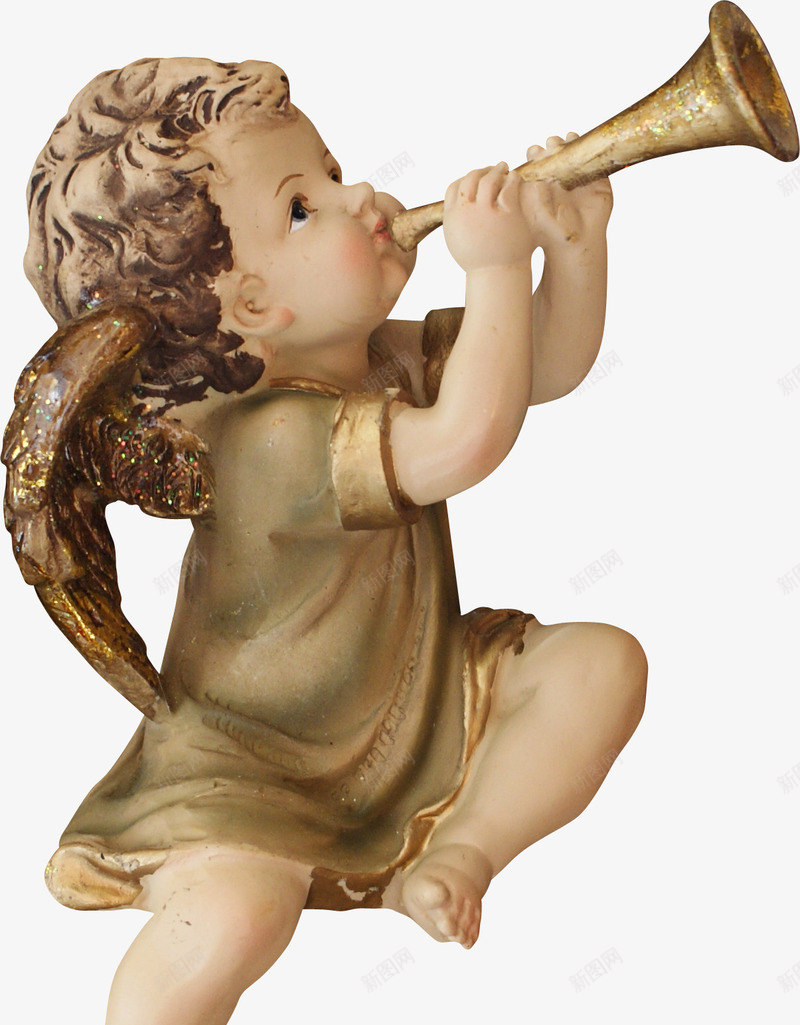 吹笛子的小孩png免抠素材_新图网 https://ixintu.com 小孩 笛子 雕像